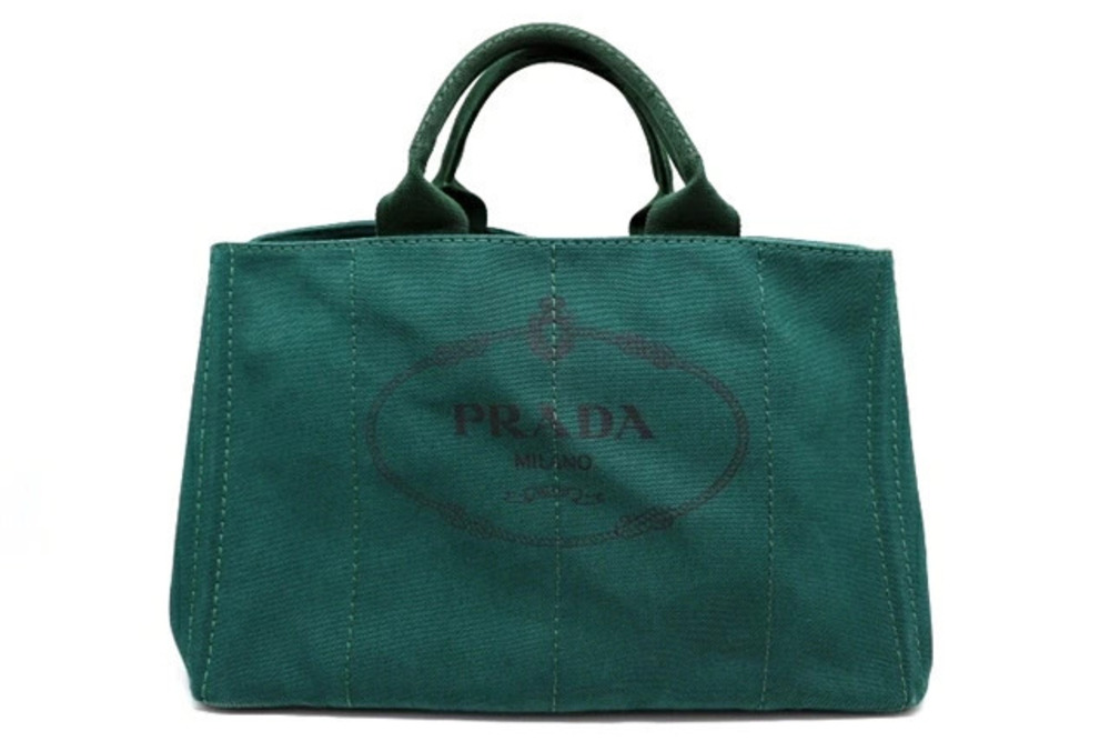Prada Canapa handbag canvas green OLEANDRO